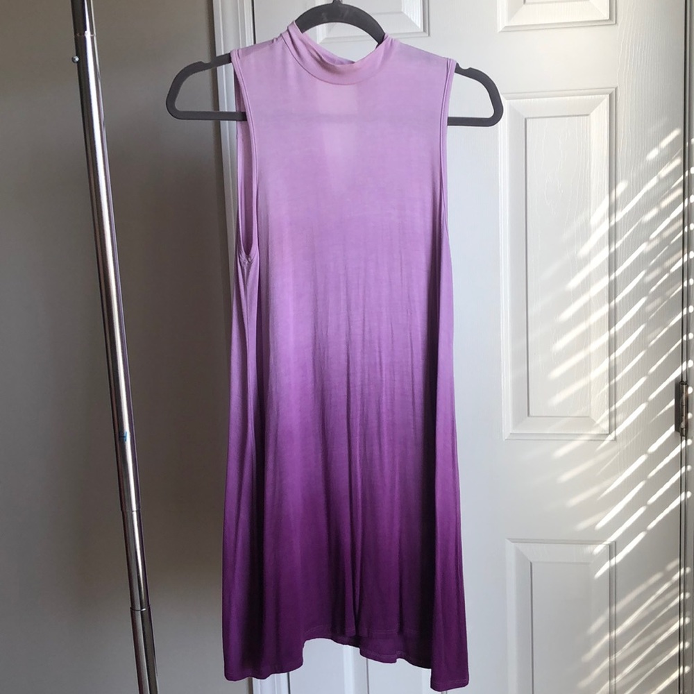 Purple ombré Light to Dark tank dress